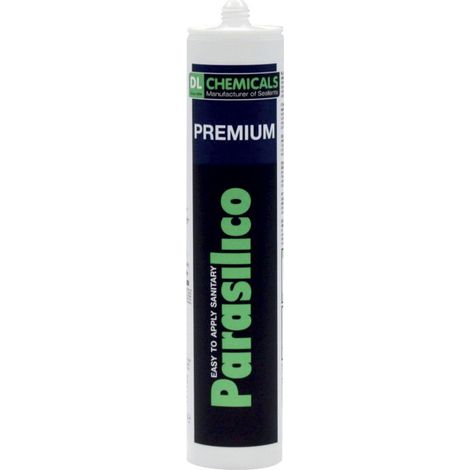 Mastic silicone premium - Capacite : 310ml - Modele : Cartouche - Type : Mastic - Teinte : Noir - DL CHEMICALS
