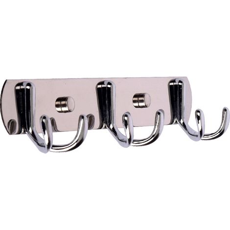 Gancio da bagno in acciaio inox, set da 3 (3 pezzi)