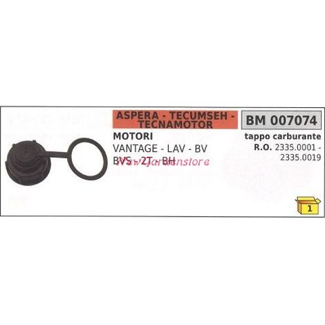 ASPERA tapón de combustible ASPERA cortacésped cortacésped VANTAGE LAV BV 007074