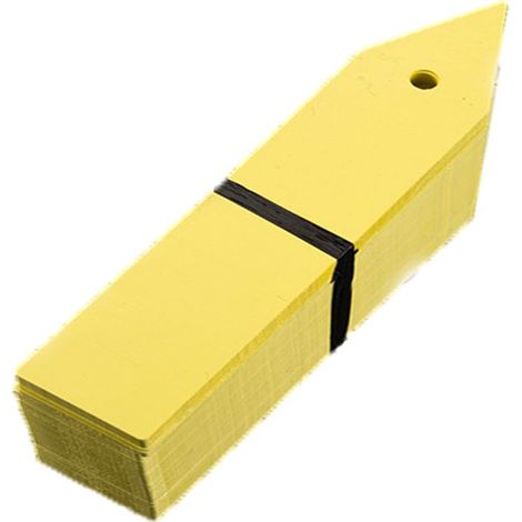 Lot de 100 étiquettes de fleurs en plastique perforé, étiquettes de pots de fleurs en PVC réutilisables (1/5)