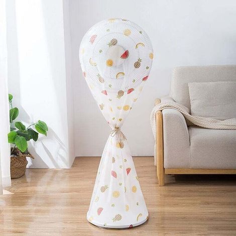 MUMU 23.6" x 57" Pedestal Fan Protective Cover, Dustproof and Waterproof, for Home Appliances, Fruit Style (1/3)