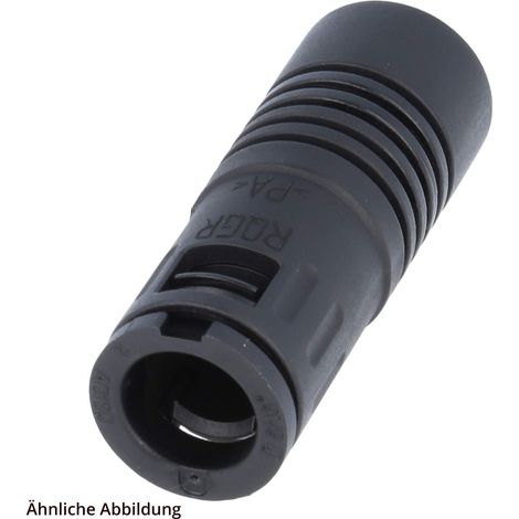 FLEXA RQGR Reduktion gerade für Schlauch-Außendurchmesser 1x28,5mm + 1x15,8mm hochdichtend Wellrohr-Reduktion - 1 Stück (1/3)