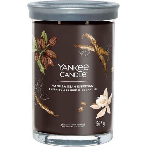 Yankee Candle Vanilla Bean Espresso candela profumata nera (1/3)