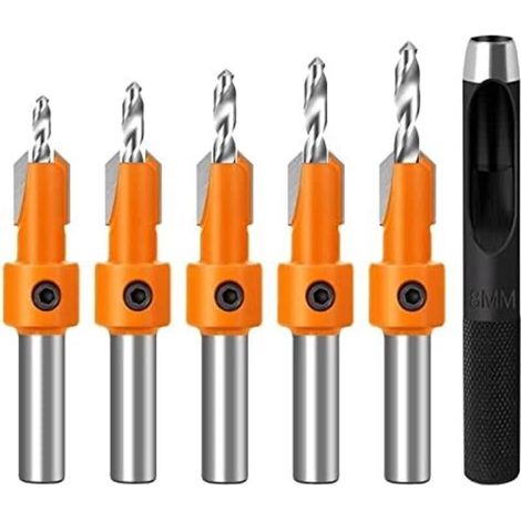 5-teiliges Fräser-Bohrer-Set