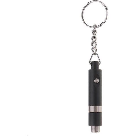 Mini perforatrice avec capuchon de protection, porte-clés en métal résistant pour loisirs créatifs, noir (1/5)