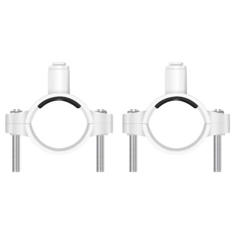 Lot de 2 colliers serrage 6,35 mm pour systèmes RO utilisés dans les applications filtre à eaux usées cuisine et connexions plomberie - 2pcs
