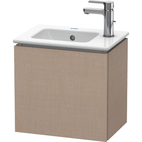 Mueble bajo lavabo L-CUBE 294x420x400mm apertura izquierda lino