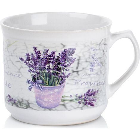 Taza de cerámica color lavanda de 650 ml (1/5)