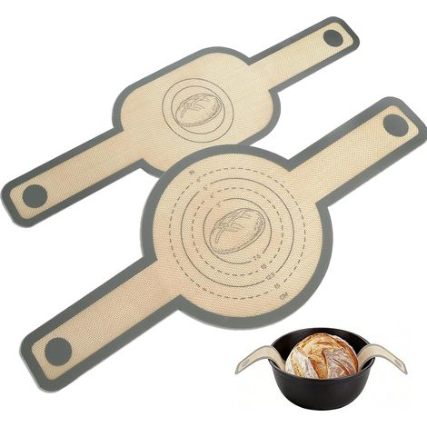 2 x Silicone Baking Mats for Dutch Ovens, Round and Oval (1/5)