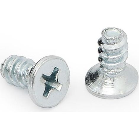 tornillo zincado autorroscante. cabeza avellanada ancha. huella phillips ( color:000000 1000)