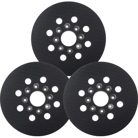 Set mit 3 Ersatzschleiftellern für Bosch Exzenterschleifer ROS20VS, ROS20VSC, ROS20VSK, ROS20, ROS10, Klettverschluss für Bosch RS035 und RS034 (1/5)