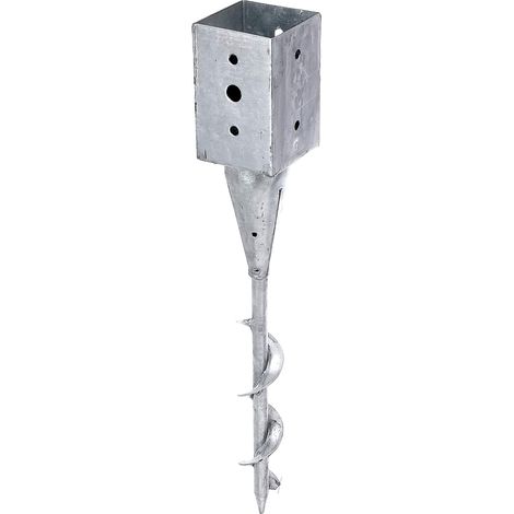 Alberts 208387 Porta palo da avvitare nel Terreno, Acciaio, 91 x 91 mm (1/5)