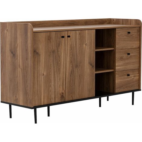 Cómoda Ferenou 100 , Con cajones y puertas, Número de cajones: 3, 90x150x45cm