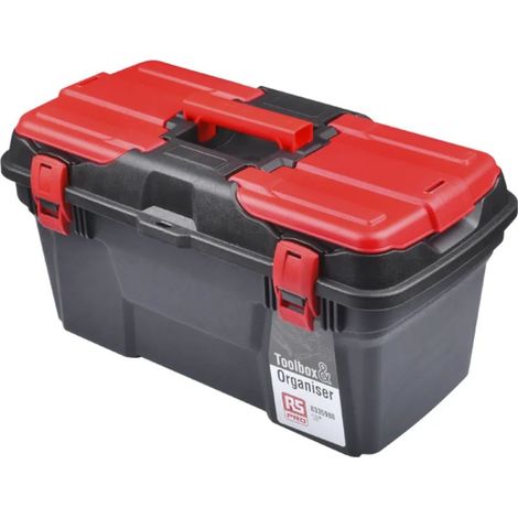 Rs Pro – Boîte à outils en plastique 494 x 263 x 250 mm – Loquet de sécurité – Fourre-tout pour rangement d'outils – 1.9 kg (1/2)