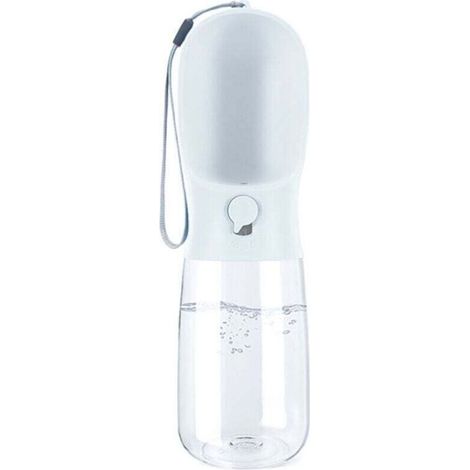 Bouteille d'eau pour chien, bouteille d'eau de voyage portable pour promener le chien, fontaine à boire extérieure multifonctionnelle pour chiens et chats (1/4)