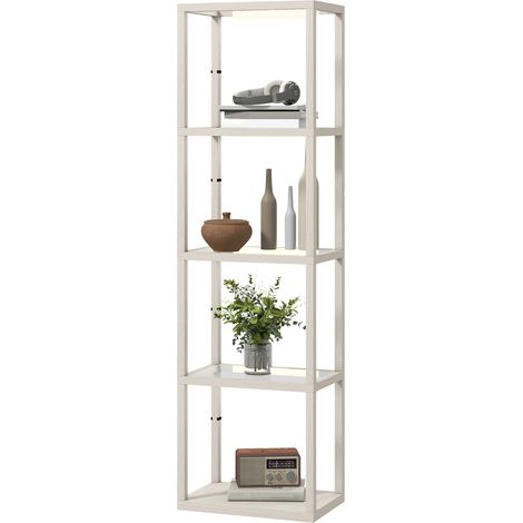 FourShelf Floor Lamp Bleached Oak (1/5)