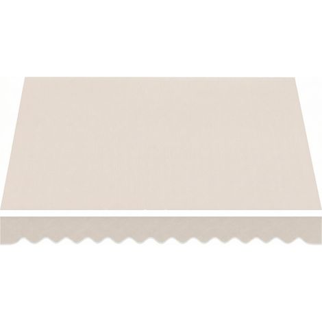 Toile de rechange pour store banne rétractable, polyester UV 50+, 3,5 x 2,5 m, crème stable et solide pour supporter le poids des plantes