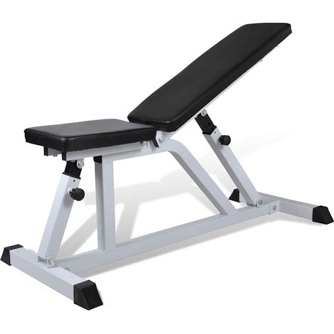 Banc de musculation pliable réglable en acier, dossier 5 positions, 116 x 47 x 46-115 cm - PANGIVO (1/5)