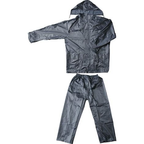 EF016 Traje completo para la lluvia chaqueta y pantalones de nylon resistentes