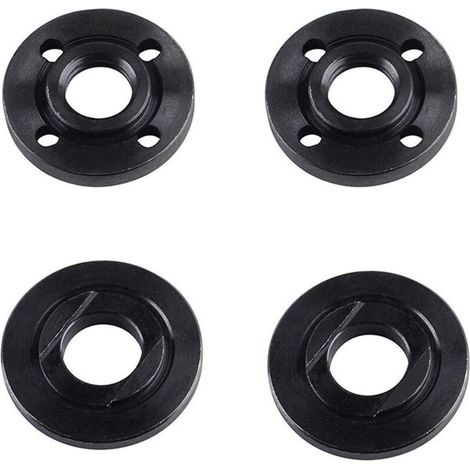 Écrou à bride pour plateau de pression de meuleuse d'angle 125 5/8-11 / M14, jeu de plateaux de pression universels (6 paires de plateaux de pression + 1 clé) (1/4)
