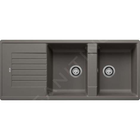 Blanco Zia 8 - Évier en silgranit, 116x50 cm, gris 527392 (1/2)