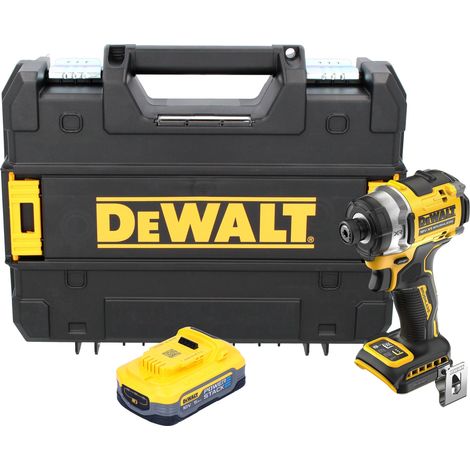 Llave de impacto sin cable DeWalt DCF 860 NT 18 V 282 Nm 1/4" sin escobillas + 1x batería Powerstack 5,0 Ah + TSTAK - sin cargador (1/5)
