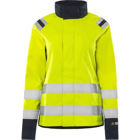 FRISTADS 130238-171 Flamestat High Vis Stretch Softshelljacke Damen Kl. 3 4076 F