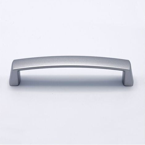 Maniglia dalle linee morbide effetto alluminio 140x20x28mm - 389B Round B