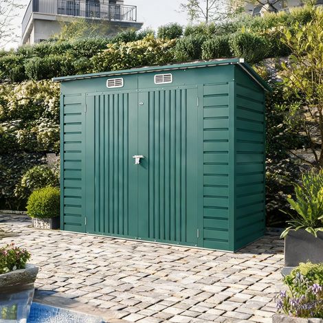 Abri de jardin en verzinkter acier 249 x 121 x 183 cm (1/5)