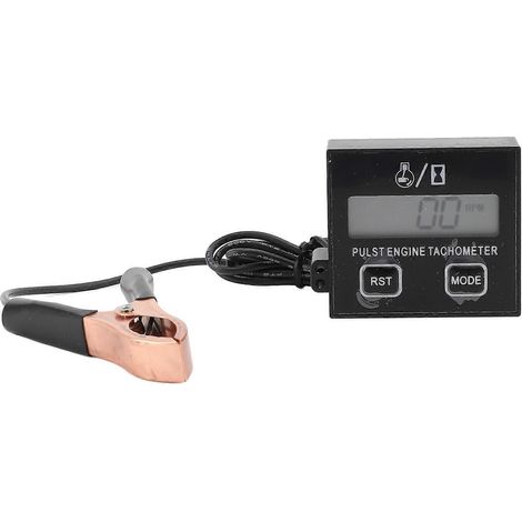 Pulse Motor-Drehzahlmesser mit kleinem digitalen LCD-Display, Geschwindigkeitsmesser bis 30000 U/min für Rasenmäher, Kettensägen und Gartenfräsen