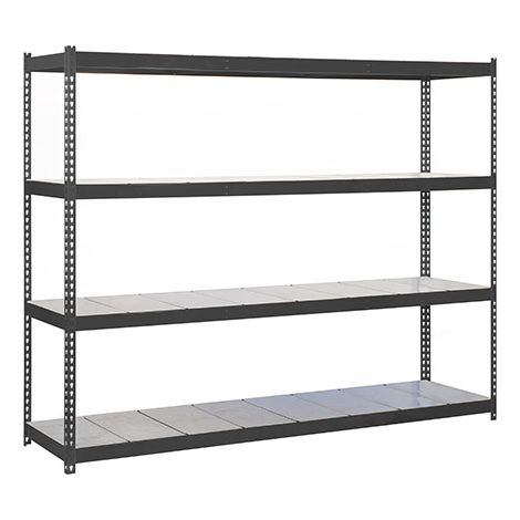 SimonRack Scaffale Industriale, 2000x1500x450 mm, 4 Ripiani in Metallo, Portata 400 kg per Ripiano, Scaffale Carichi Pesanti, Antracite/Zincato – Ecoforte (1/3)
