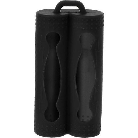 Étui de protection souple en silicone pour 2 piles 18650, housse de rangement (1/4)