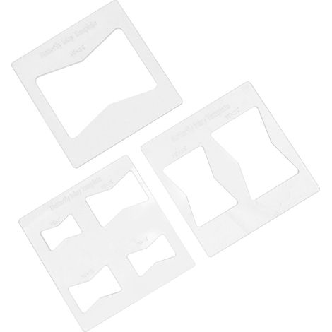 Lot de 3 gabarits décoratifs pour incrustation de papillons (6 x 6 pouces) pour le travail du bois. (1/5)