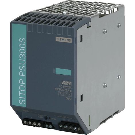 Siemens Fuente de alimentación SITOP PSU300S, 3 fases DC 24 V/20 A, 6EP14362BA10
