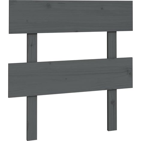 Maison Exclusive - Cabecero de cama madera maciza de pino gris 93 (1/5)