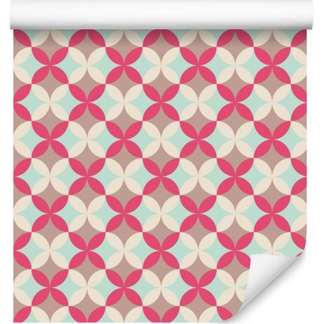 Abstrakte Tapete im Retro-Stil für Wohn- und Schlafzimmer, 50 x 1000 cm (1/5)