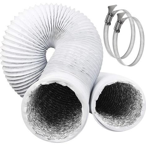 Exhaust Pipe Diameter 100 mm Length 6 m White (1/5)