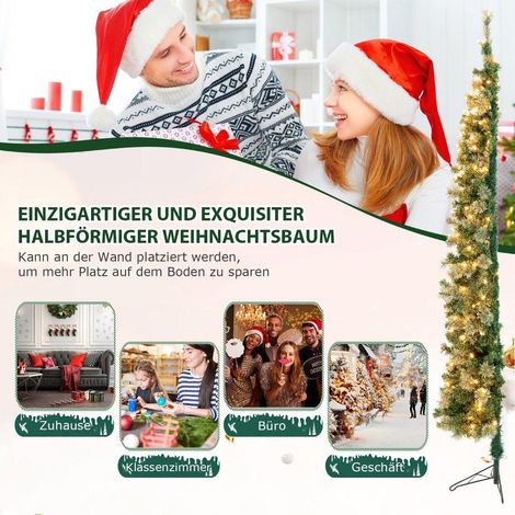Mezzo albero di natale pre illuminato da 210 cm mezzo albero artificiale 88306399 88306399 88306399 88306399 88306399 88306399 88306399 88306399 88306399 88306399 88306399 88306399