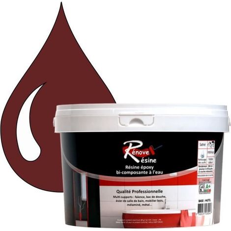Peinture Résine - RAL 3009 - Rouge oxyde - 0.5L - Multi-supports (Faïence, Carrelage) (1/4)