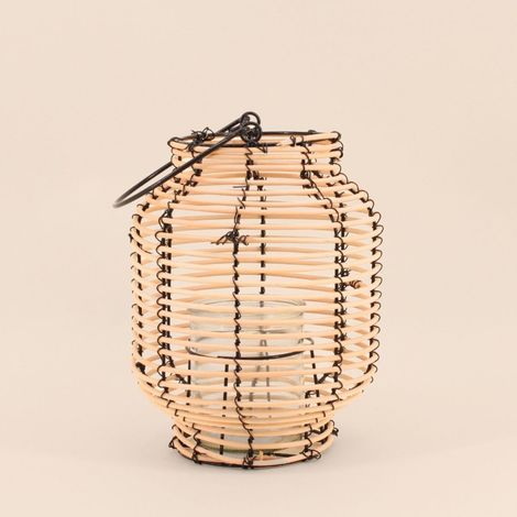 Lanterne en rotin 36cm (1/5)