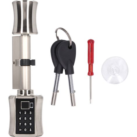 Verrou intelligent C001D Tuya sans clé numérique, serrure de porte à empreintes digitales 360° pour maison (1/5)