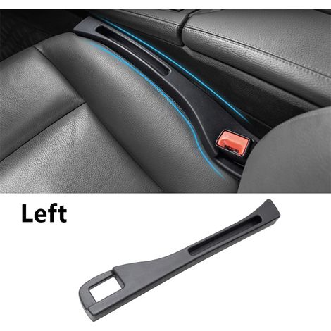 (Gauche) Combleur d'espace universel pour siège auto avec fente pour téléphone, bande de remplissage étanche en PU, accessoire intérieur auto anti-chute (1/5)