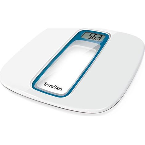 Bea74011bs-elettronico fino a 160 Kg-graduazione 100 G-display LCD 35 mm-bianco blu - Terraillon
