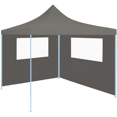 Parete con Finestre per Gazebo 4x2 m Antracite vidaXL