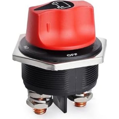 Coupe-batterie 12 V 12 V 24 V 32 V 48 V 300 A Interrupteur de batterie étanche pour bateau, moto, yacht, voiture, RV, ATV UTV véhicule