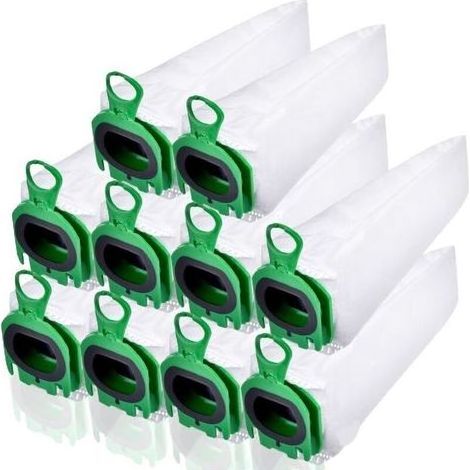 Paquete de 10 bolsas para aspiradoras Vorwerk Kobold VB100 y FP100, bolsas de repuesto para aspiradoras Vorwerk. (1/5)
