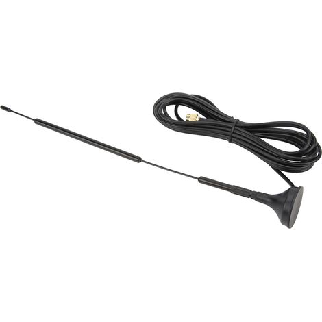 Antenne radio 2,4 GHz 12 dBi, interface SMA à aiguille interne, ventouse détachable pour surveillance sans fil, 50 W, 50 Ω (1/5)