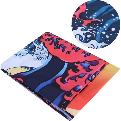 Tapisserie murale multifonctionnelle, serviette de plage, couverture douce, rideau de porte, décoration intérieure, 200 x 150 cm (1/5)