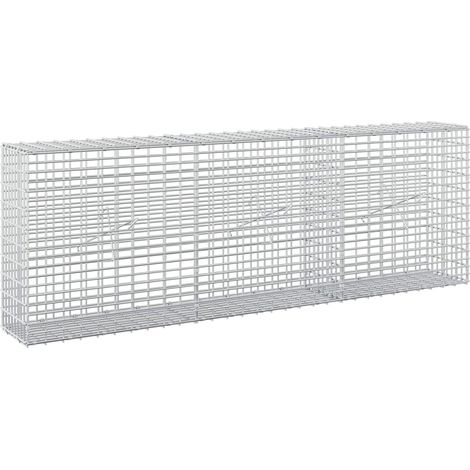 Gabione mit 3,5 mm Draht und 5x2,5 cm Maschen 150x20x50 cm vidaXL (1/5)
