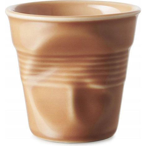 Revol Mug Design Froissé Beige 80 ml Porzellan